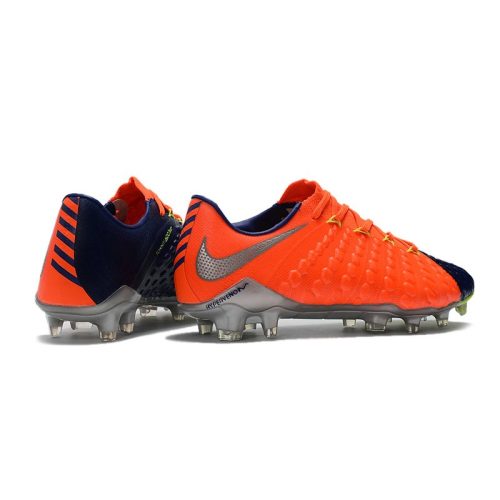 fodboldstøvler Nike HyperVenom Phantom III Elite FG - Orange Blå_7.jpg